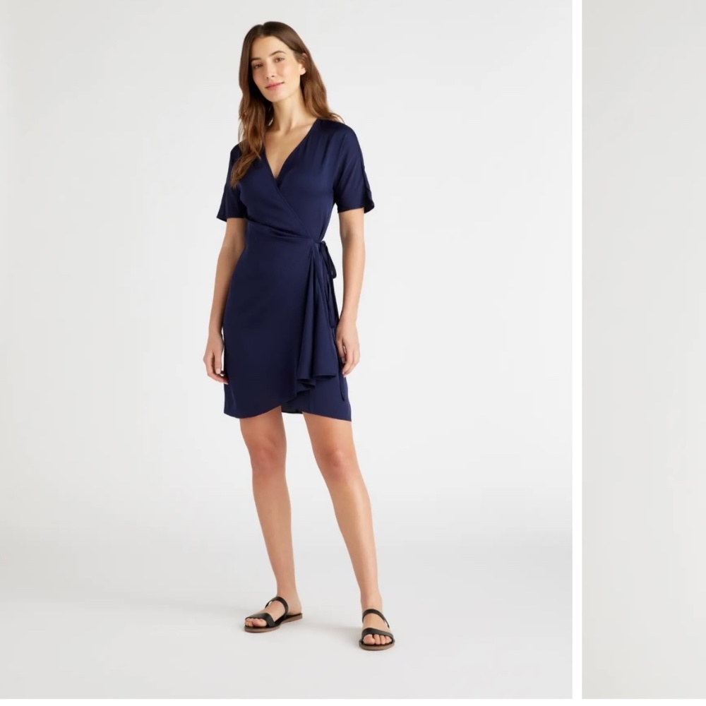 Silk Wrap Dress Like New